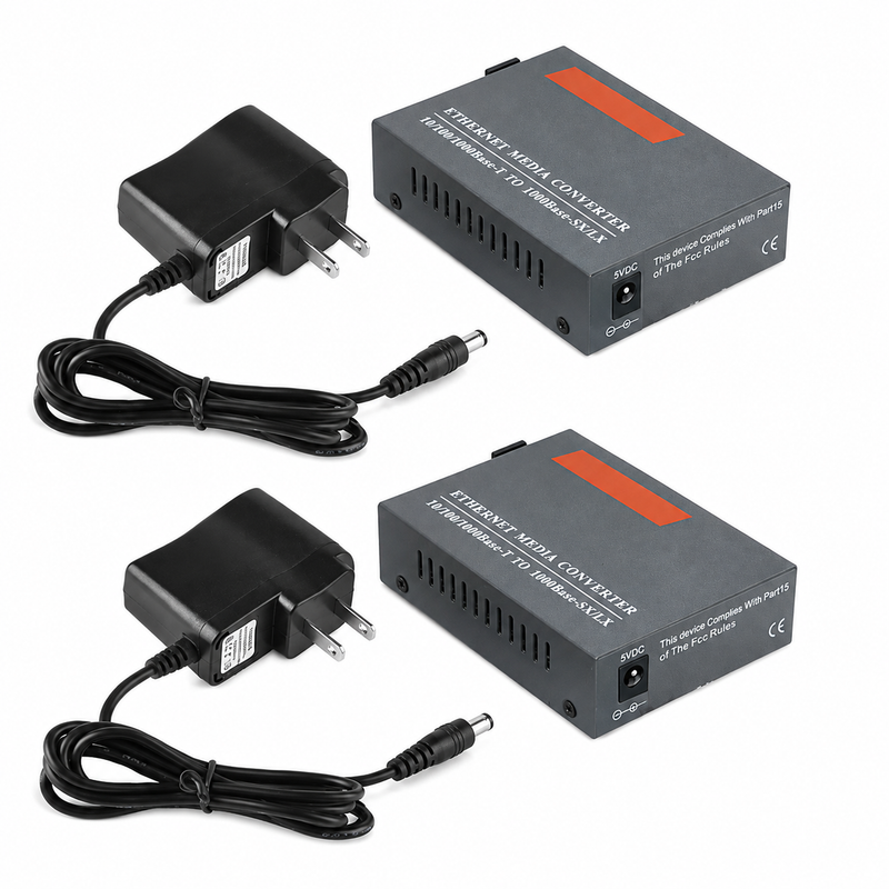 1000Mbps Single-Mode Fibre Optic Ethernet Media Converter – Pair