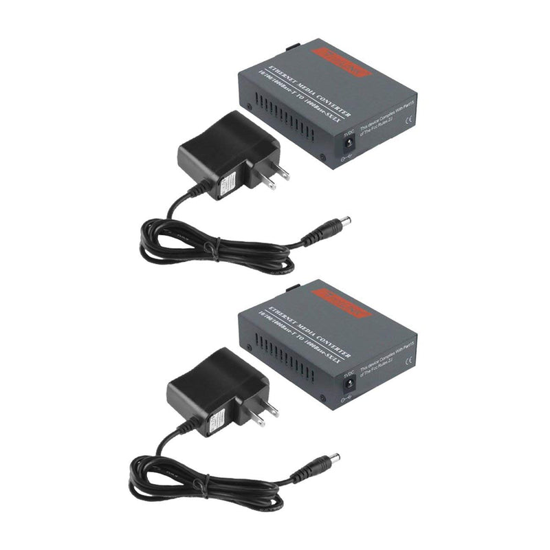 Single-mode Fiber Optic Ethernet Media Converter 1000 base (pair)