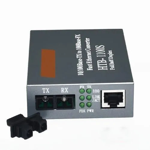 Single-mode Fiber Optic Ethernet Media Converter 100 base (pair)