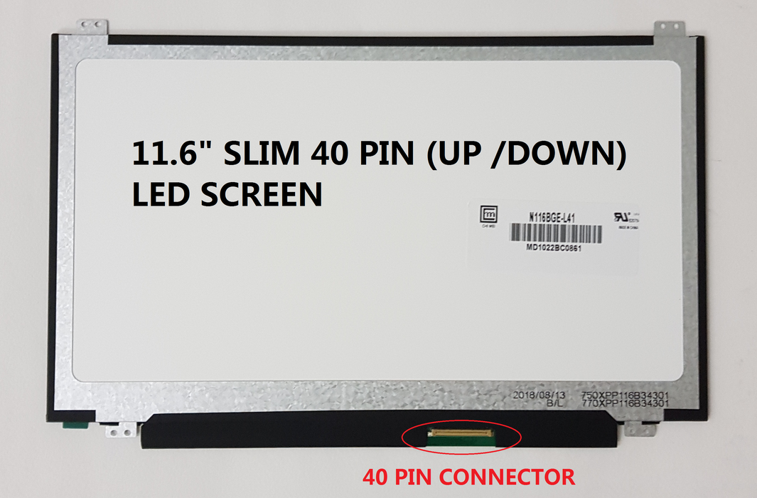 11.6" 40 PINS LAPTOP SCREEN