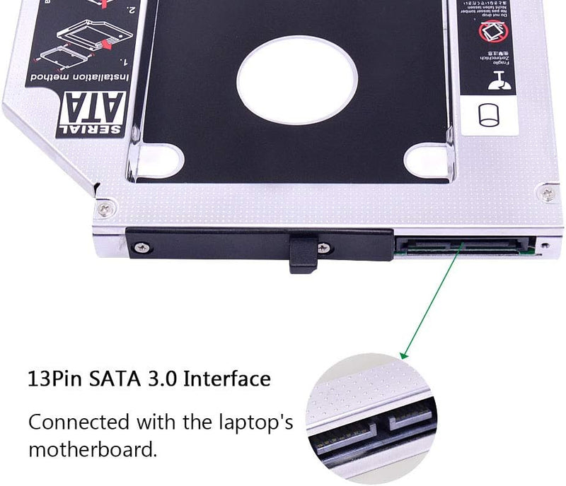 12.7mm Universal Caddy for Laptop, 2.5" SATA HDD/SSD