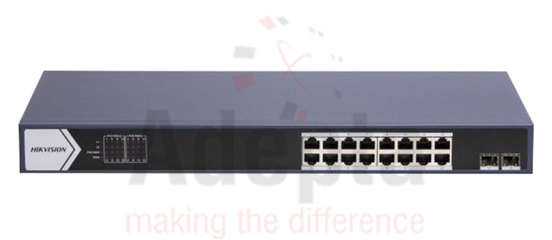 Hikvision DS-3E0518P-E/M(B) – 16-Port Gigabit Unmanaged PoE Switch