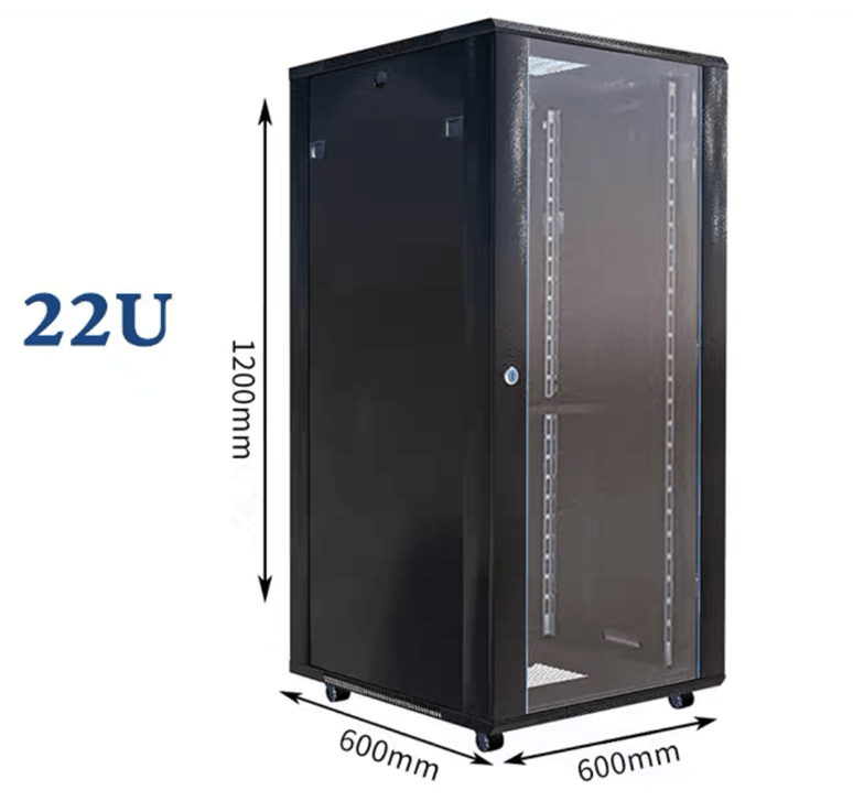 22U Server & Network Data Cabinet – 600×600×1200mm