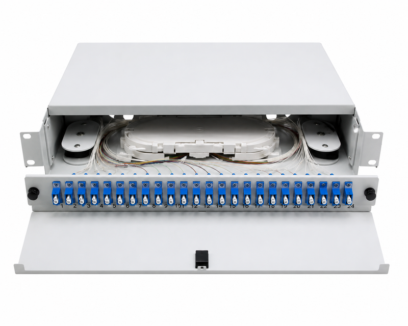 24 Core Fiber Optic ODF with SC/APC connectors