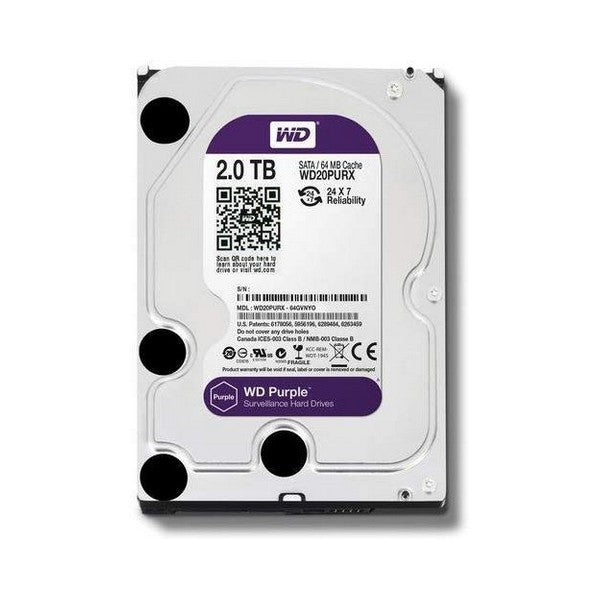 WD Surveillance Purple  SATA III 3.5″ Internal Hard Drive 2TB