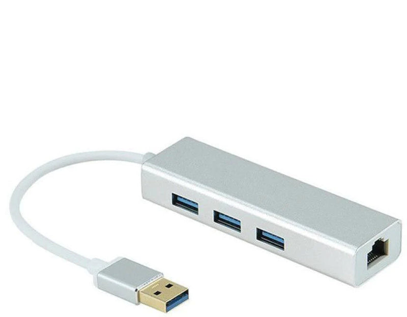 USB 3.0 Hub with Gigabit Ethernet – 3 USB Ports + 1 LAN Port