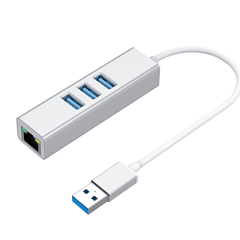 USB 3.0 Hub with Gigabit Ethernet – 3 USB Ports + 1 LAN Port