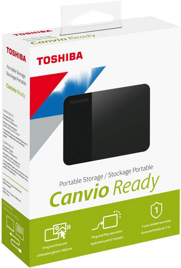 Toshiba Canvio Ready USB 3.0 Laptop Hard Disk Casing (2.5″ External Enclosure)