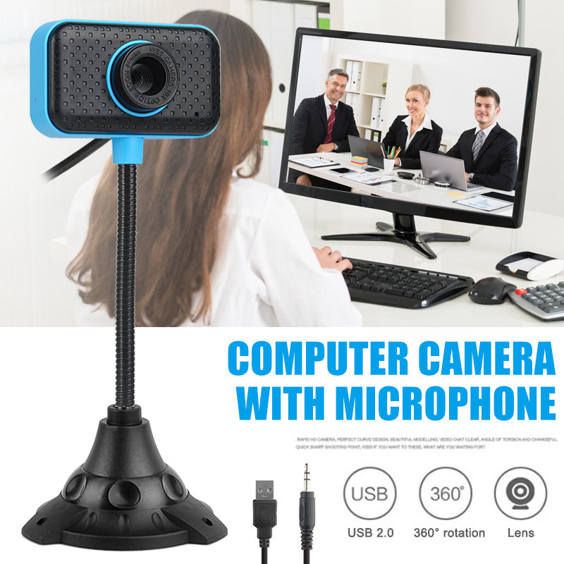 Flexible Digital USB 2.0 Web cam 480P With built in Microphone