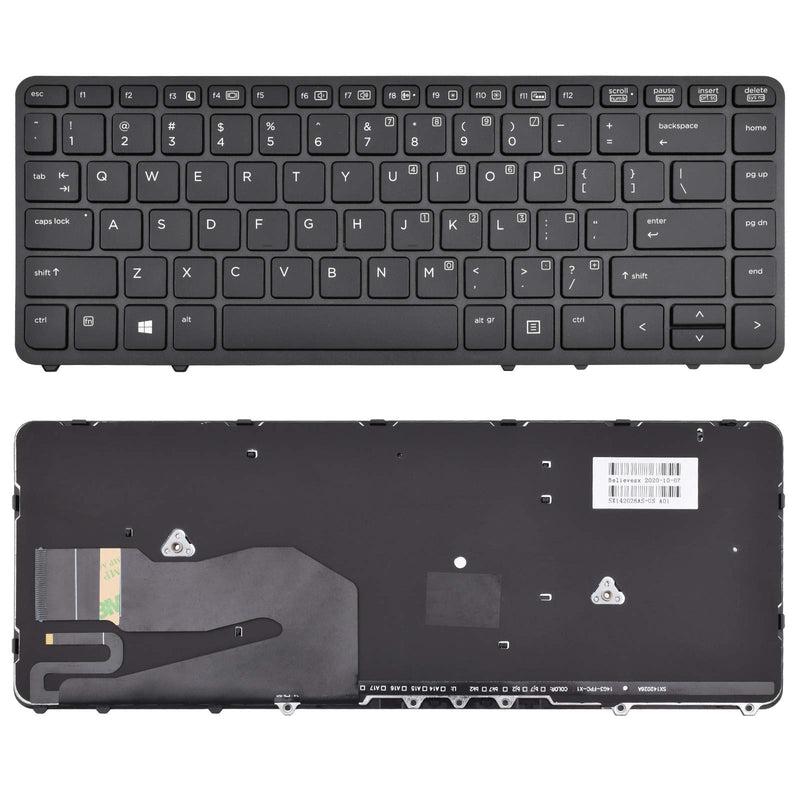 840-G1 Laptop Keyboard Replacement (Non-Backlit) for HP EliteBook 840 G1
