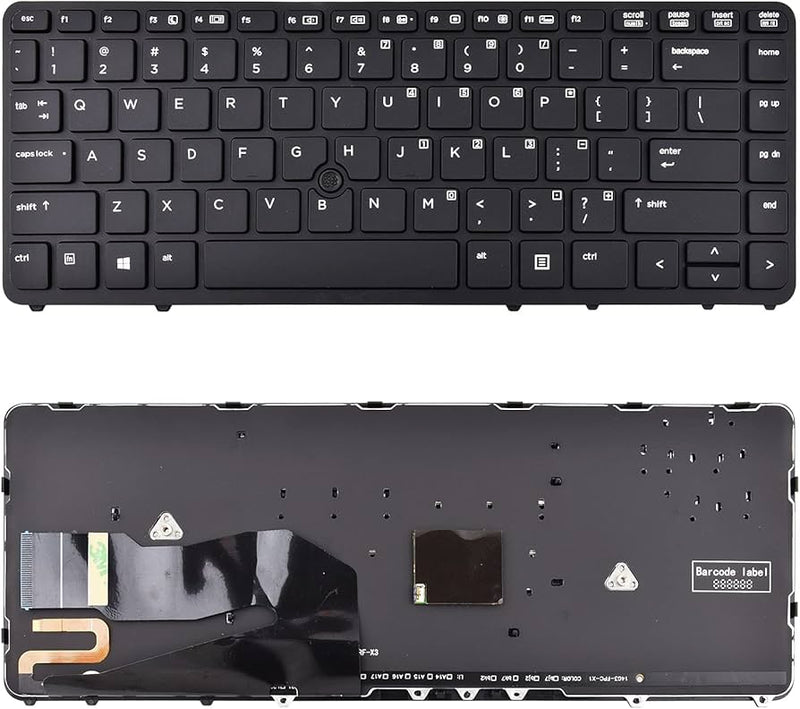 840-G1 Backlit Laptop Keyboard Replacement for HP EliteBook 840 G1