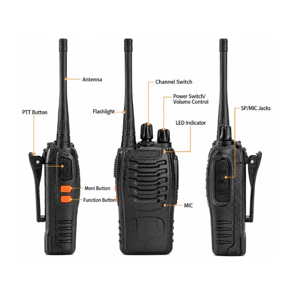 Baofeng BF-888S Radio Call Walkie Talkie - pair (2 pack)