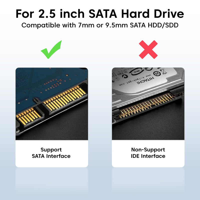 9.5mm Universal Caddy for Laptop, 2.5" SATA HDD/SSD