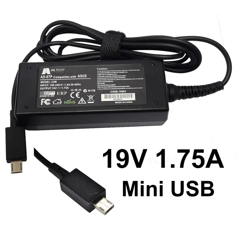 ASUS 19V 1.75A (33W) USB PIN Laptop Adapter / Charger