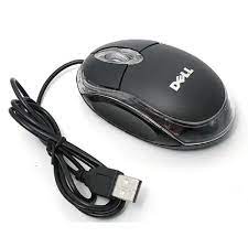 DELL USB Optical Wired Mouse - Brown Box