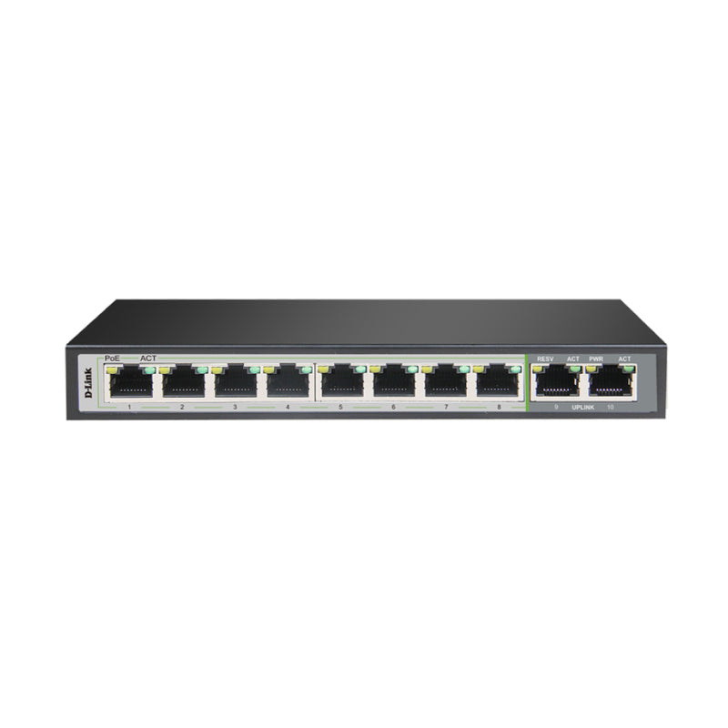 D-Link DGS-F1010P-E: 10-Port PoE Unmanaged Switch