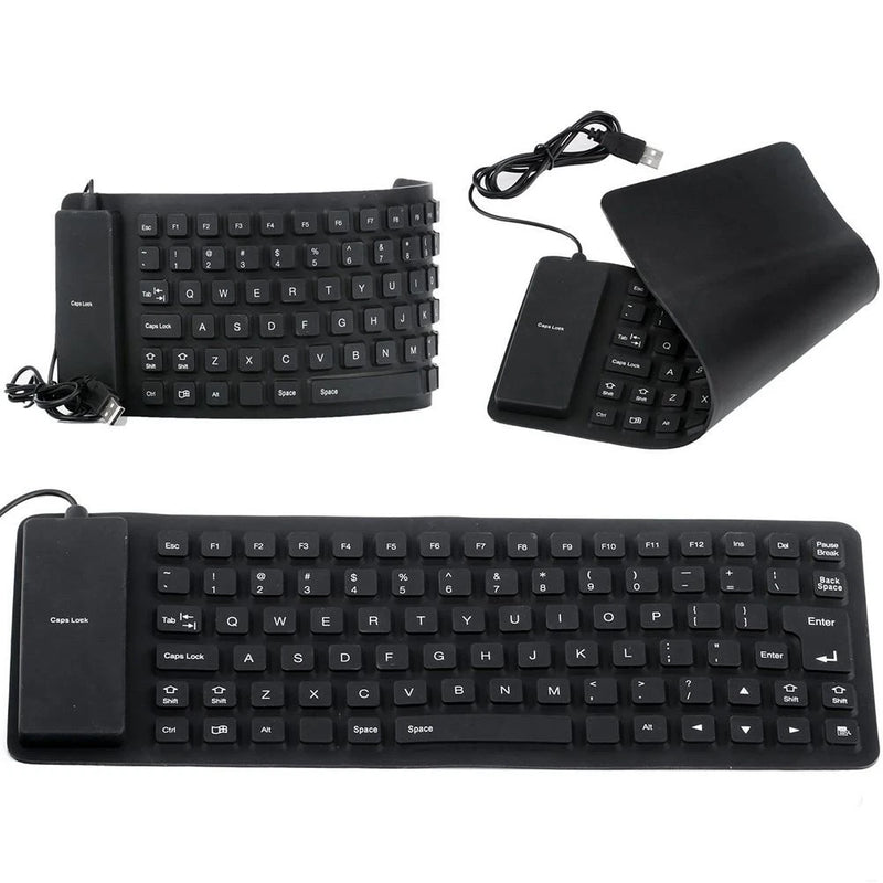 Flexible USB Wired Mini Keyboard