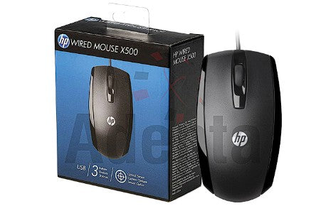 HP X500 Wired Mouse – USB Optical Computer Mouse
