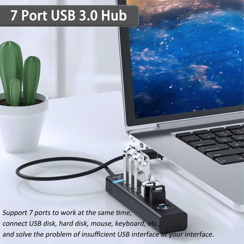 USB 3.0 Superspeed 7 Port Hub