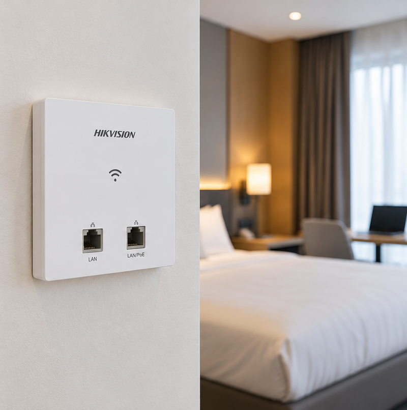 Hikvision DS-3WAP5112E-EI – Wi-Fi 5 1200Mbps Wall-Plate Access Point