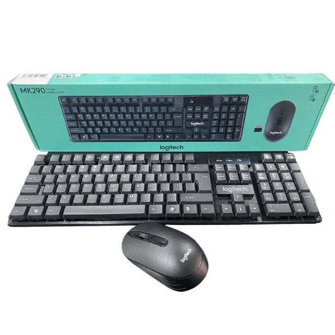 Logitech MK290 Wireless Keyboard & Mouse Combo -  Full-size Layout