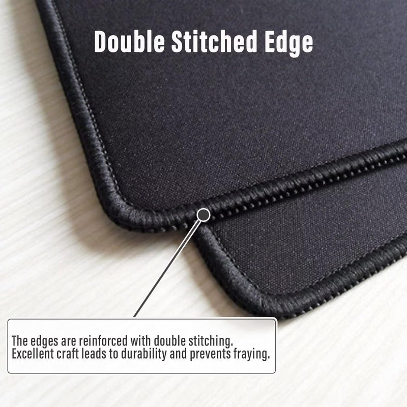 Plain Black Extended Computer Desk Pad  Large Gaming Mouse Pad 300*800*3mm