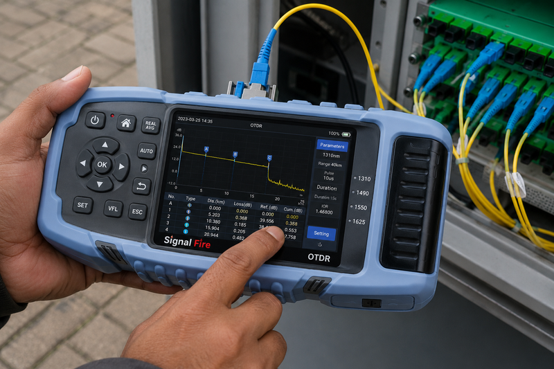 Signal Fire OTDR – Optical Time-Domain Reflectometer for Fibre Optic Testing
