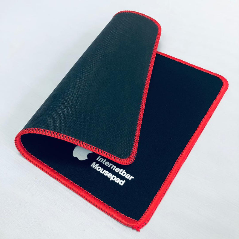 Internetbar Gaming Mouse Pad Silk Gliding - Red Stitched Edge