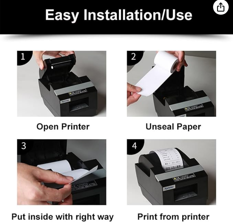 ADP 79mm × 80mm Thermal Paper Rolls for Cash Registers and POS Printers (Box of 50 pcs)