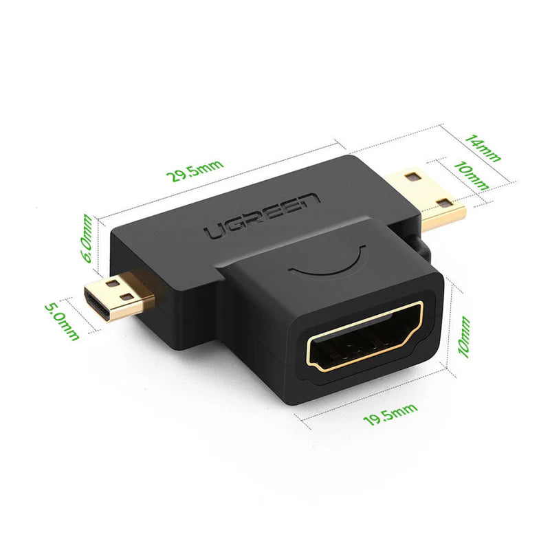 Micro/Mini HDMI to HDMI Connector