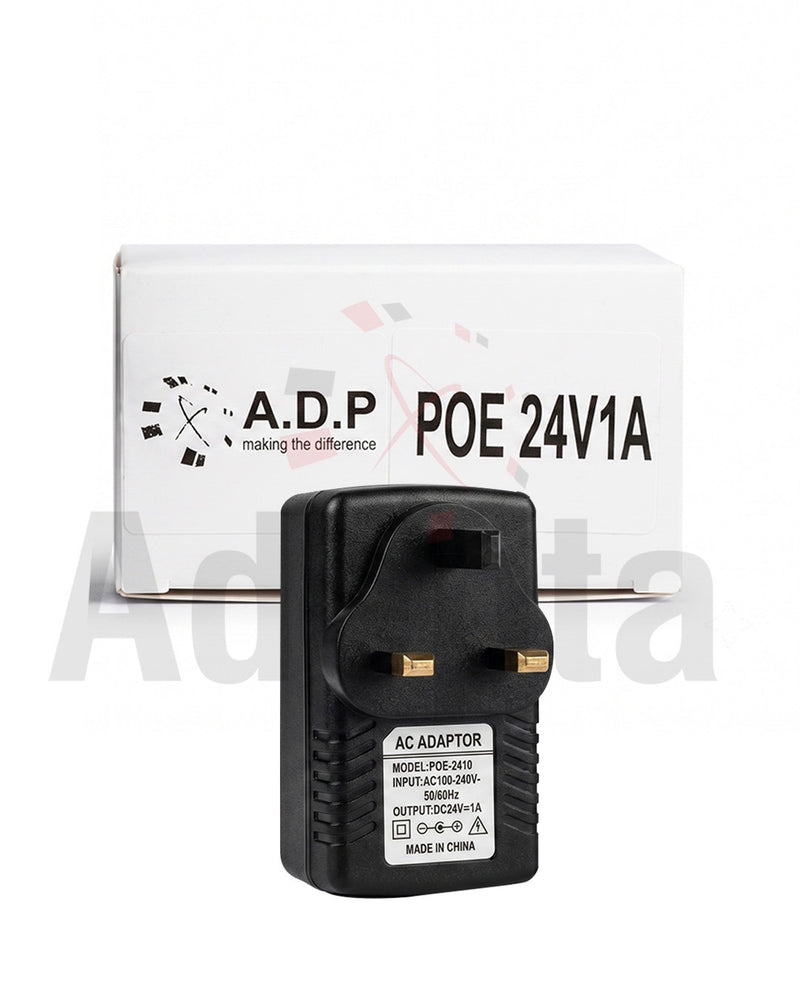 24V 1.0A PoE Adapter – Power over Ethernet Injector for Networking Devices