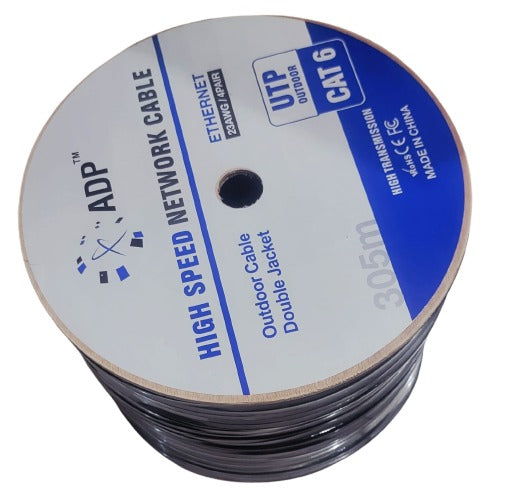 ADP Cat 6 Outdoor Ethernet Cable 305m – Weatherproof LAN Network Cable