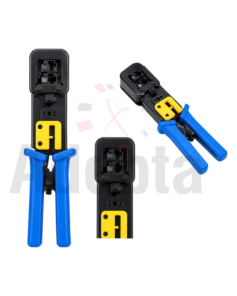 Pass-Through RJ45 Crimping Tool – Professional Network Cable Crimper