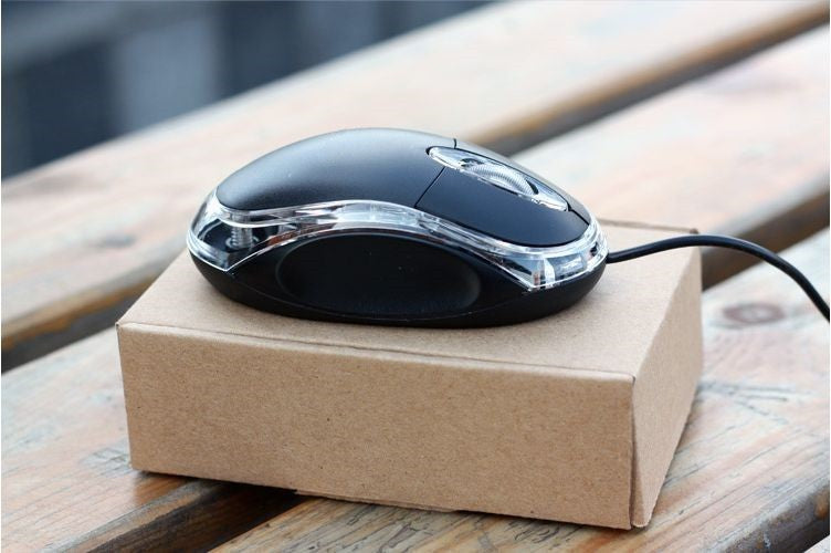 DELL USB Optical Wired Mouse - Brown Box