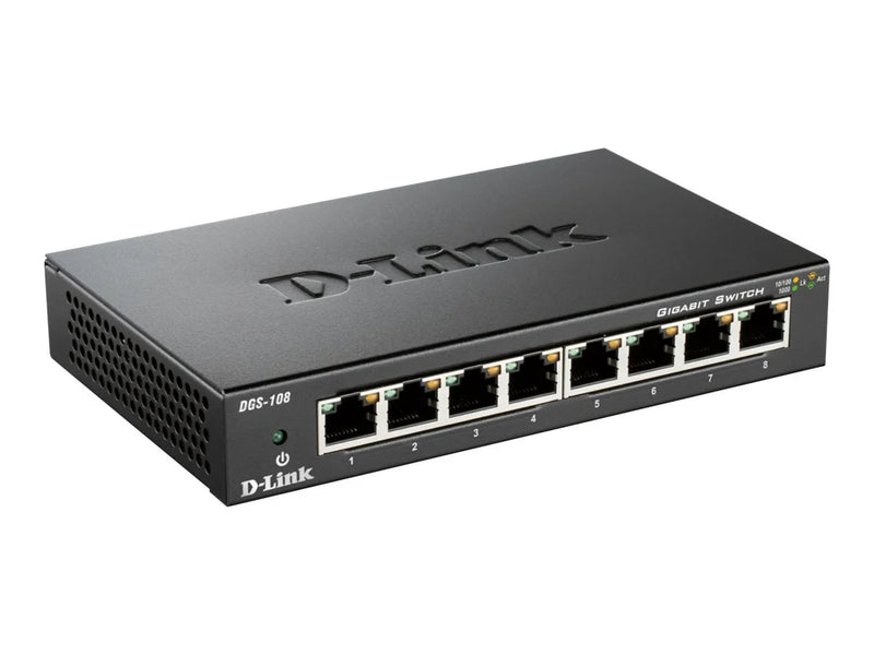 D-Link DGS-108: 8-Port Gigabit Desktop Switch