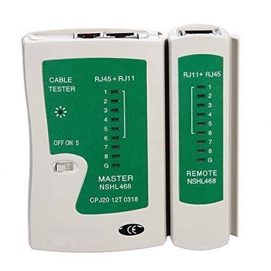 RJ45/RJ11 Network Cable Tester – Ethernet & Telephone Cable Testing Tool