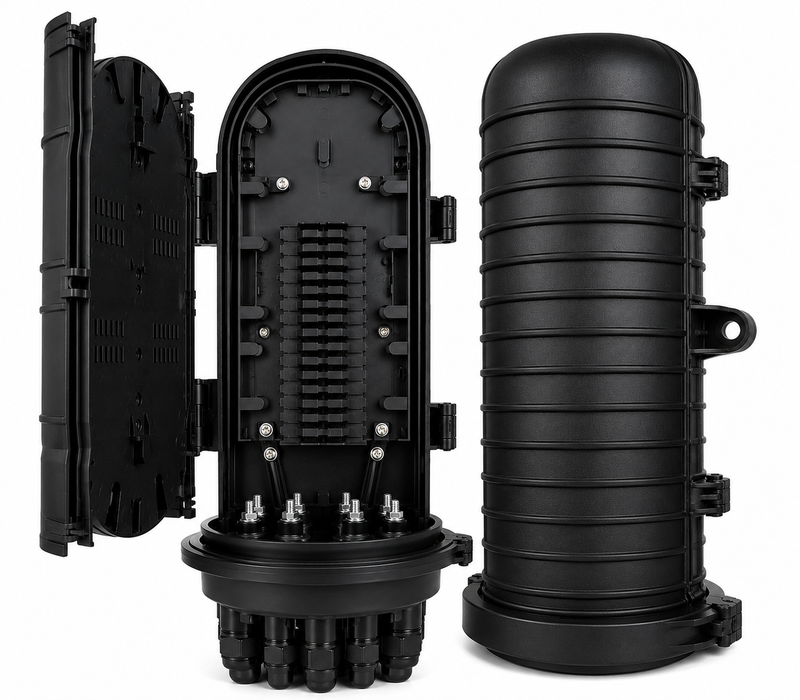 48 Core Fibre Optic Dome Closure – Outdoor Splice Enclosure (Waterproof)