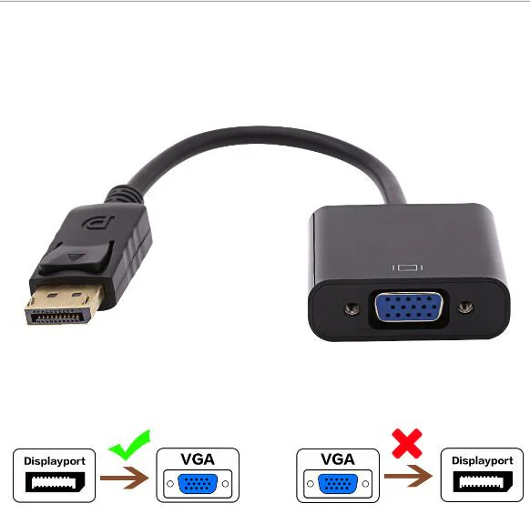 DisplayPort (DP) to VGA adapter