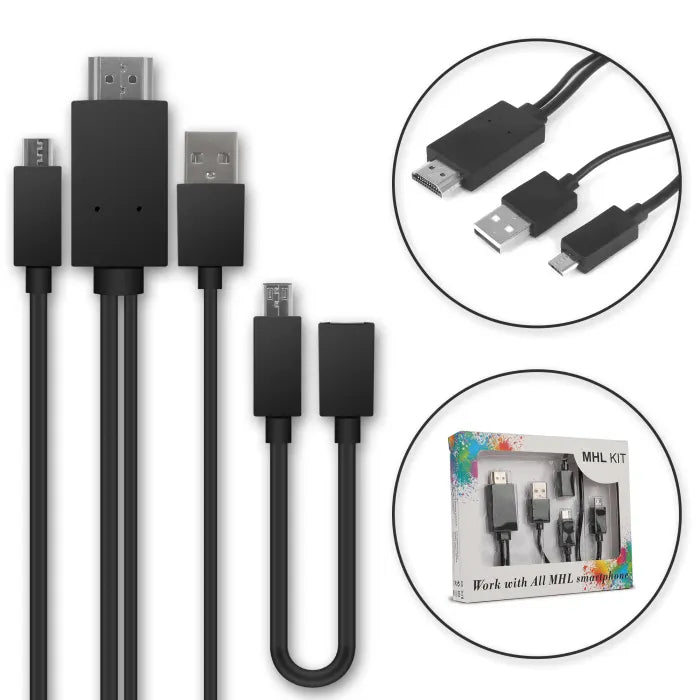 Mhl KIT MICRO USB Pin 5 Pin 11 To HDMI Cable (CB14MX)