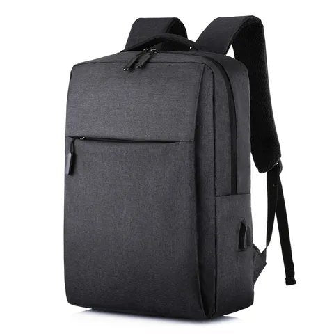 14 Inch Black Laptop Backpack with USB Charging Port – Smart & Durable