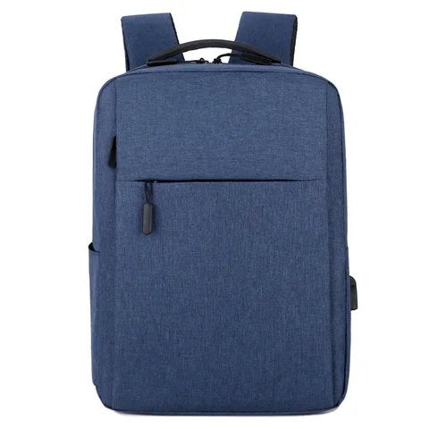Blue Laptop Backpack with USB Charging Port – Smart & Durable