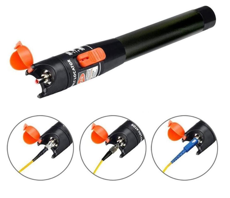 10km Red Fiber Optic Cable Tester Laser Pen for FTTH & Telecom