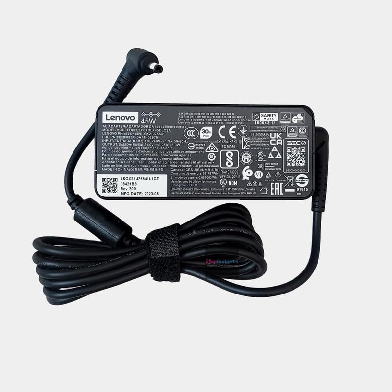 Lenovo Small Pin 20V 2.25A Laptop Adapter – 45W Round Pin Charger