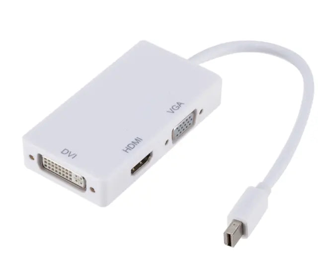 Mini DisplayPort 3-in-1 HDMI + VGA + DVI Converter