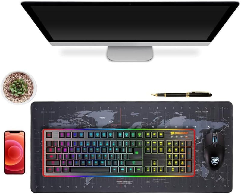 World Map Large Extended Desktop (keyboard+mouse) Gaming Mouse Pad  - 300*800*3mm