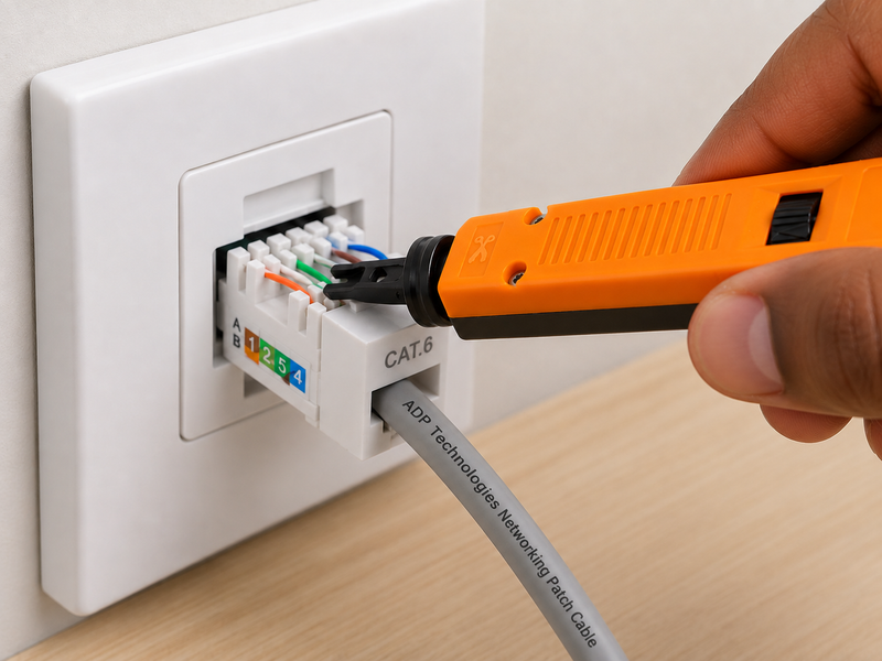Network Punch Down Tool – RJ45/RJ11 IDC Cable Termination Tool