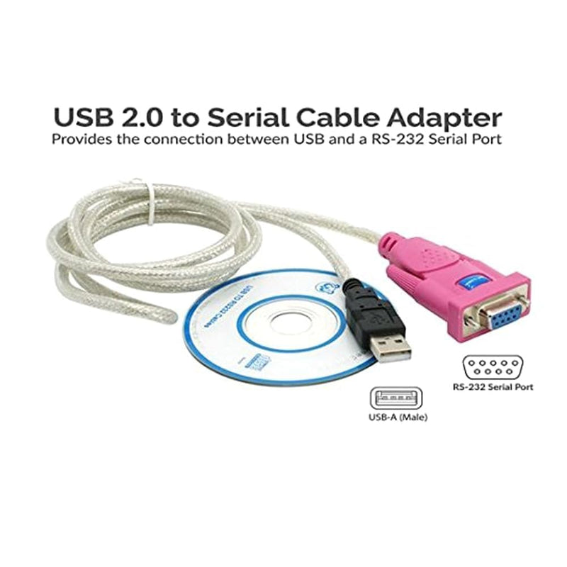 USB 2.0 to RS-232 9-Pin Serial Cable (1.5M)