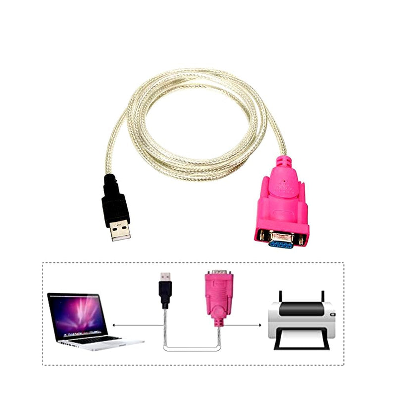 USB 2.0 to RS-232 9-Pin Serial Cable (1.5M)