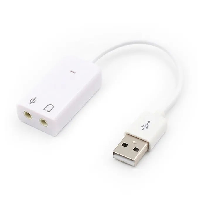 USB 7.1 Channel Sound Card – External Audio Adapter with Cable