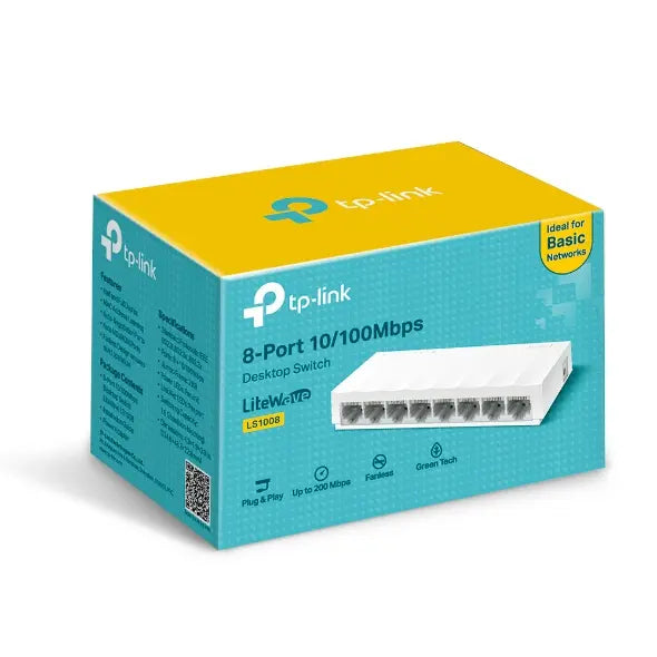 TP-Link TL-SF1008D – 8-Port 10/100 Mbps Desktop Switch